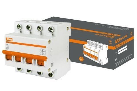 Автоматические выключатели Авт. выкл.ВА47-63 4Р 25А 4,5кА х-ка С TDM TDM ELECTRIC